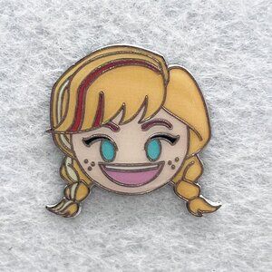 🔮‎ 5/$25 Disney Frozen Anna Smiling Emoji Pin